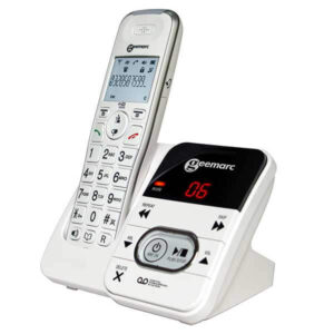 Trådløs telefon med telefonsvarer til ældre