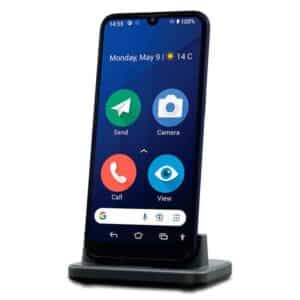 Doro 8210 smartphone ældrevenlig mobil med store ikoner